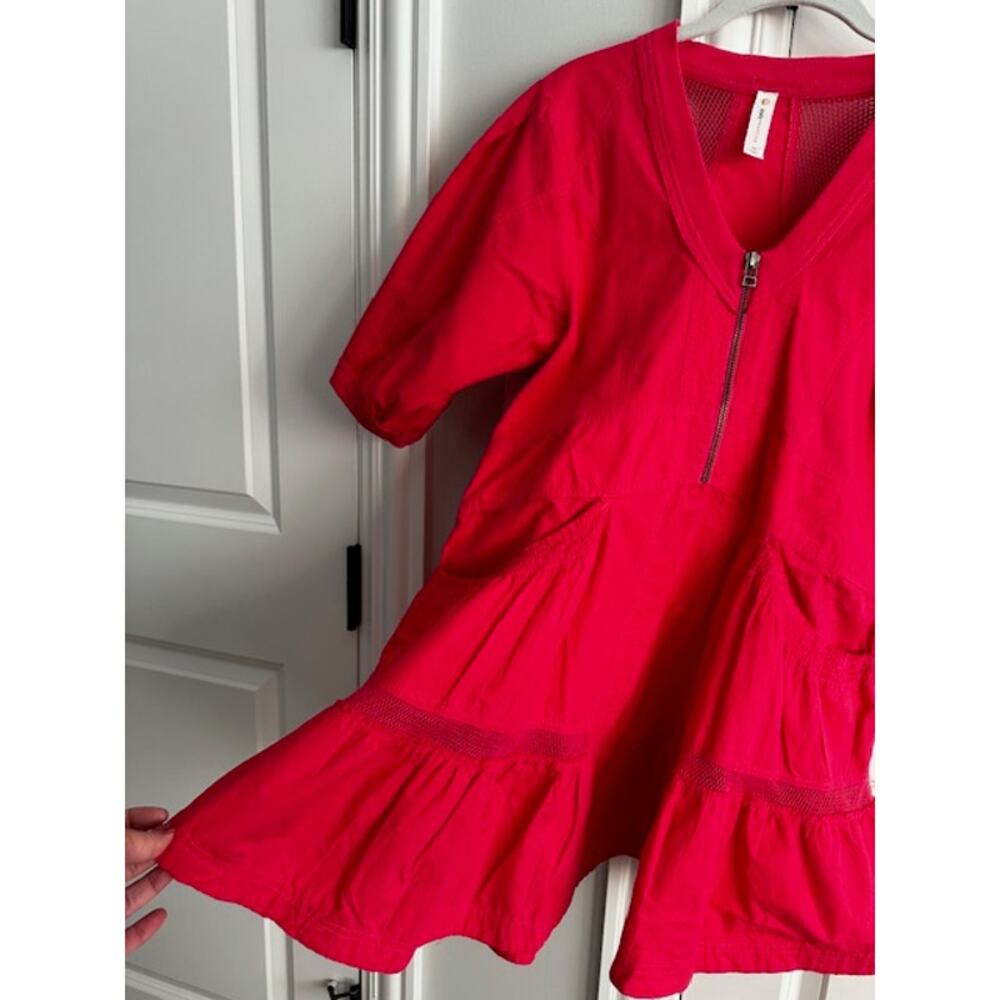 Daily Practice By Anthropologie NWOT Tiered Mini Zip Dress XS Pink - Picture 4 of 11